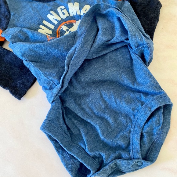 Baby Boy Slogan Long Sleeve Shirt Set | 12M, 2T - Picture 3 of 7